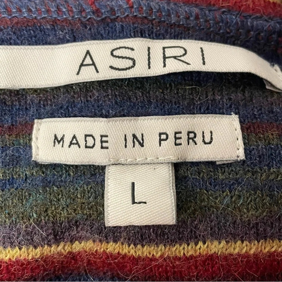 ASIRI Alpaca Wool Sleeveless Hooded Duster Cardigan size Large Made in Peru - Picture 3 of 5